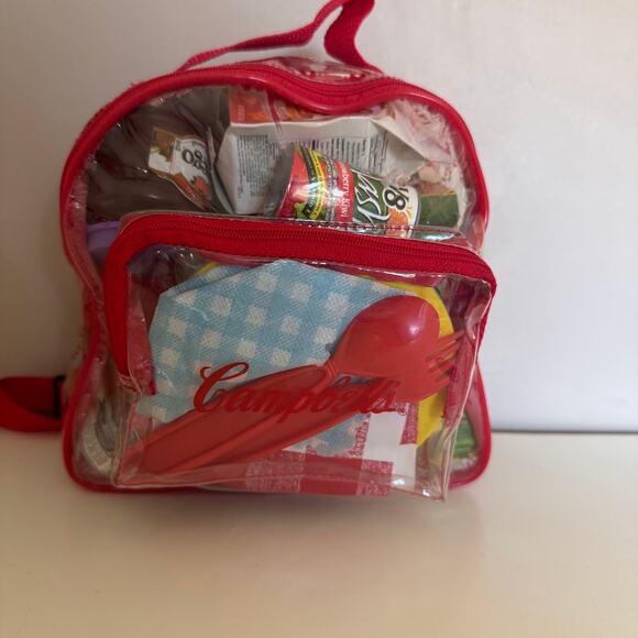 Campbells Play Food Set Backpack Vintage 2003 Toy Pretend Foods - Picture 4 of 10